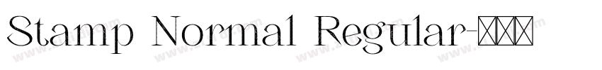 Stamp Normal Regular字体转换